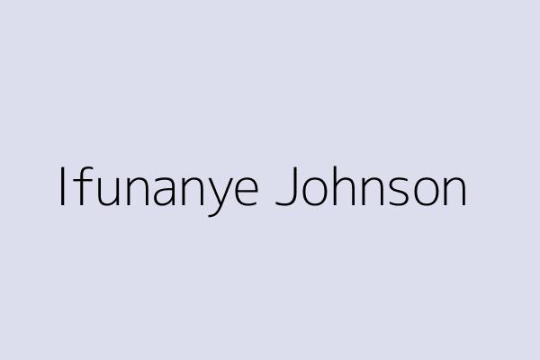 Ifunanye Johnson